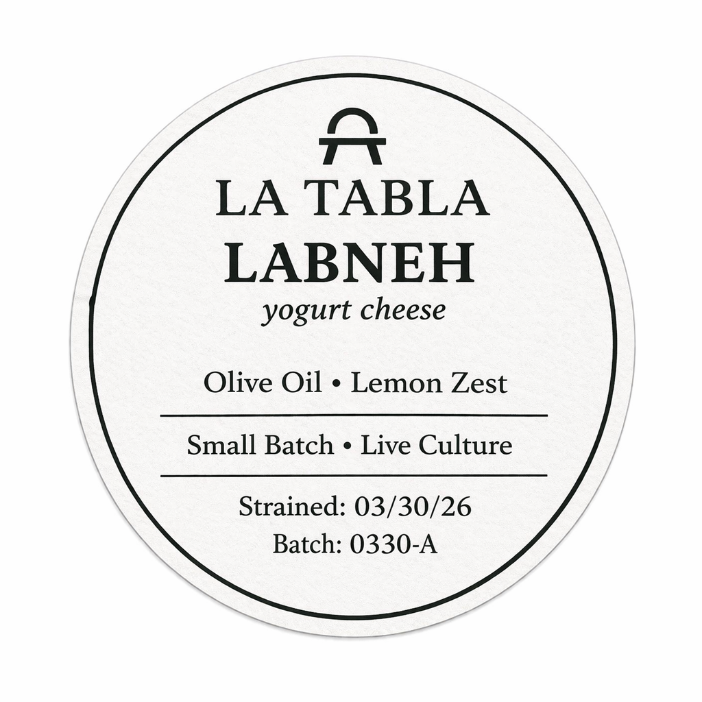 La Tabla Labneh – Yogurt Cheese