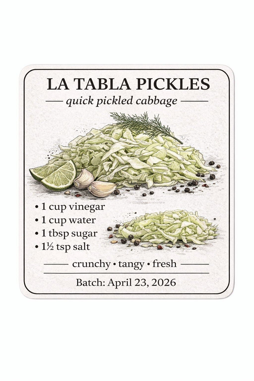 La Tabla Sauerkraut