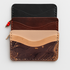 VeggieTan Bear Card Wallet – 3 Pocket