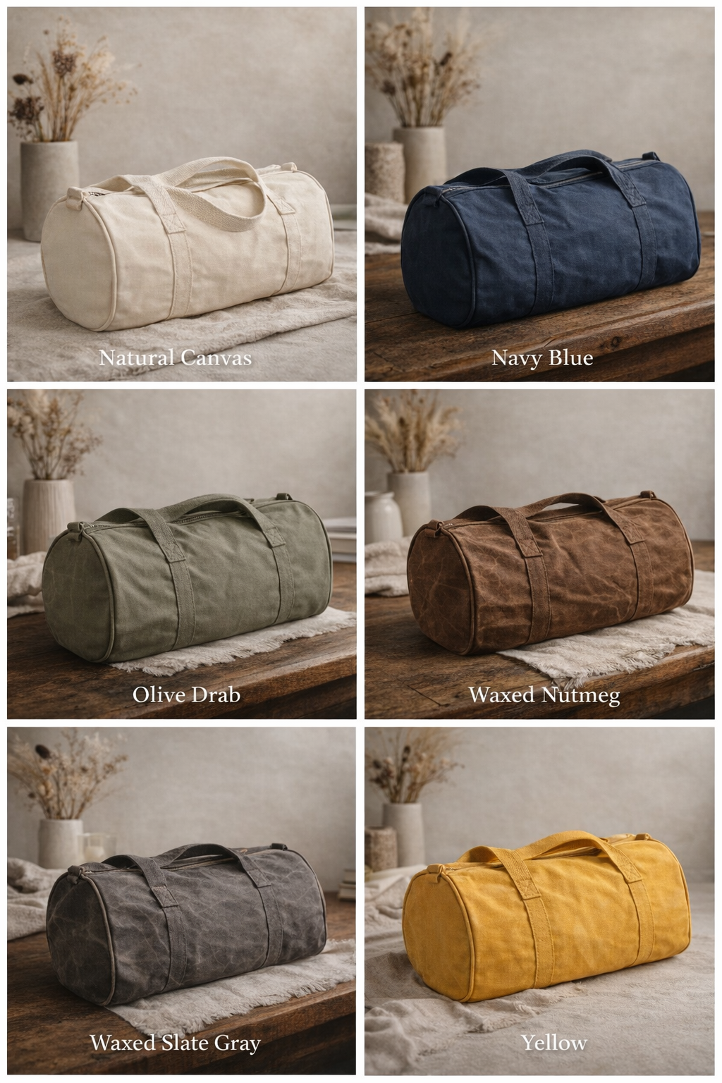 Vintage Style Duffle Bag