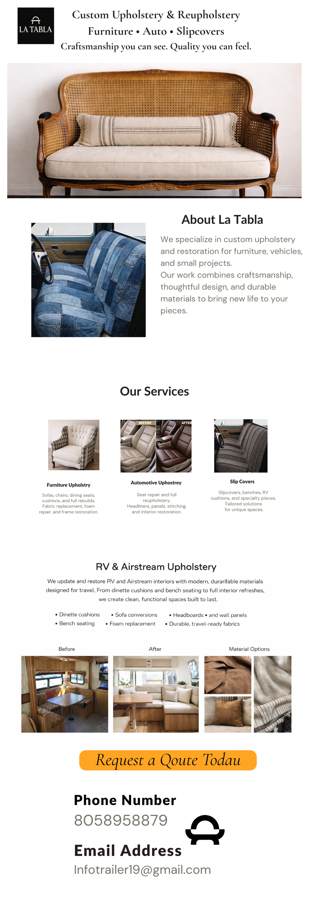 Automotive Upholstery Service