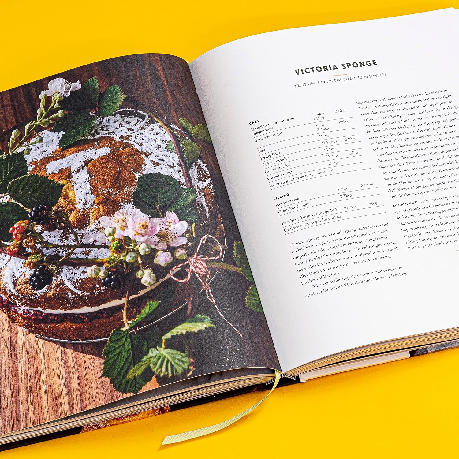 Tartine interior spread - Victoria Sponge recipe
