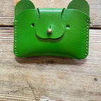 Veg-Tan Bear Wallet –  Leather Card Case