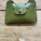 Veg-Tan Bear Wallet –  Leather Card Case