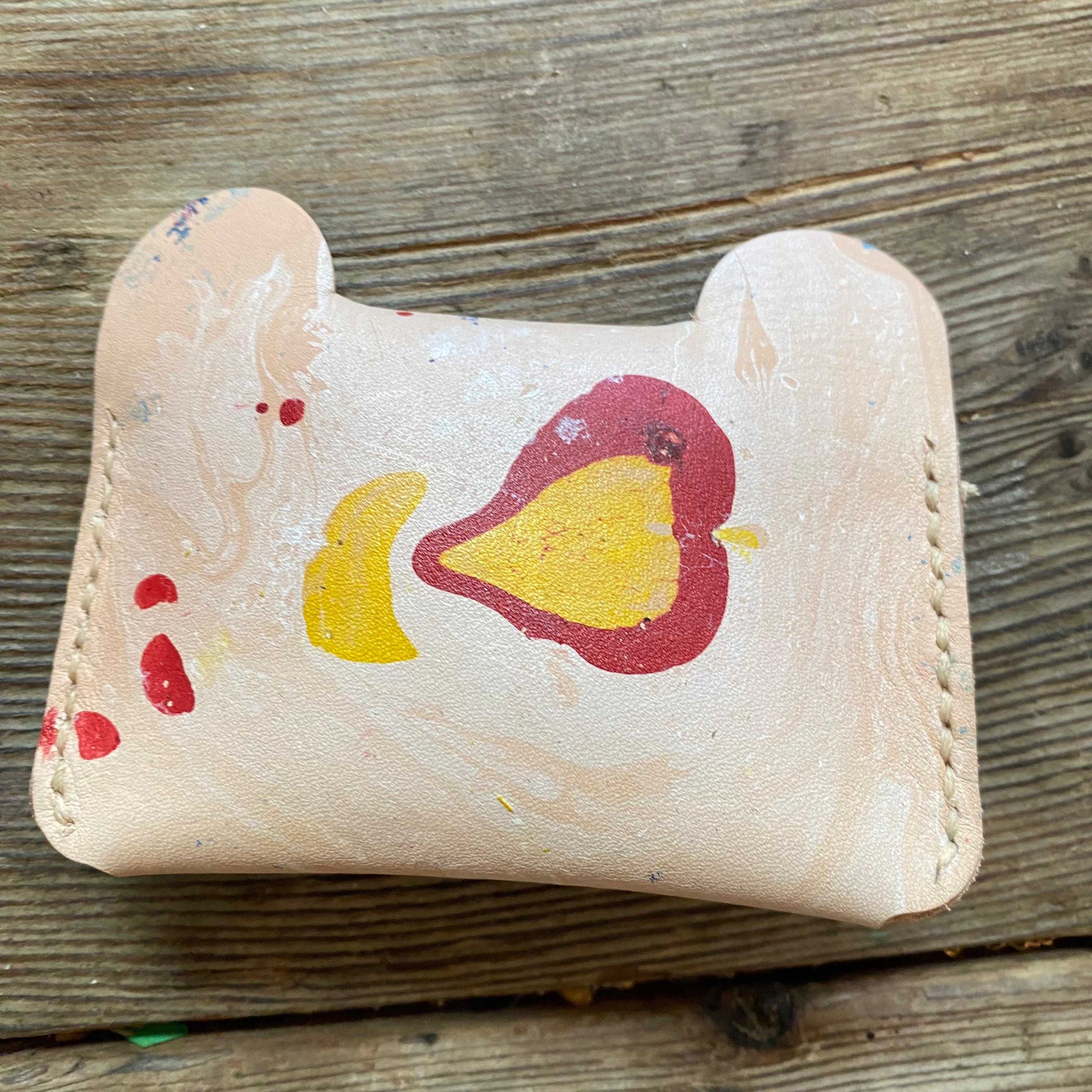 Veg-Tan Bear Wallet –  Leather Card Case