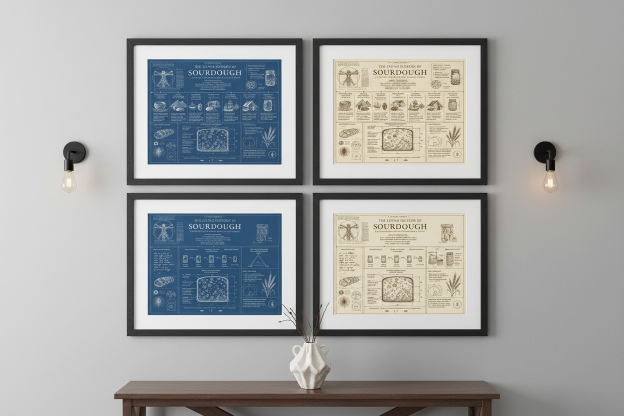 Field Notes Series — 4-Print Gallery Wall, No Brown